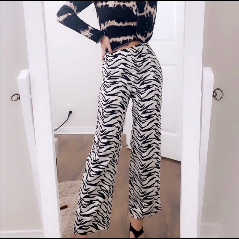Reformation Zebra Pants